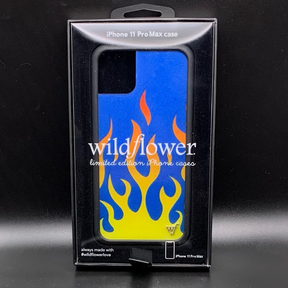 Brand New Wildflower iPhone 11 Pro Max Phone Case In Box| Flame Style